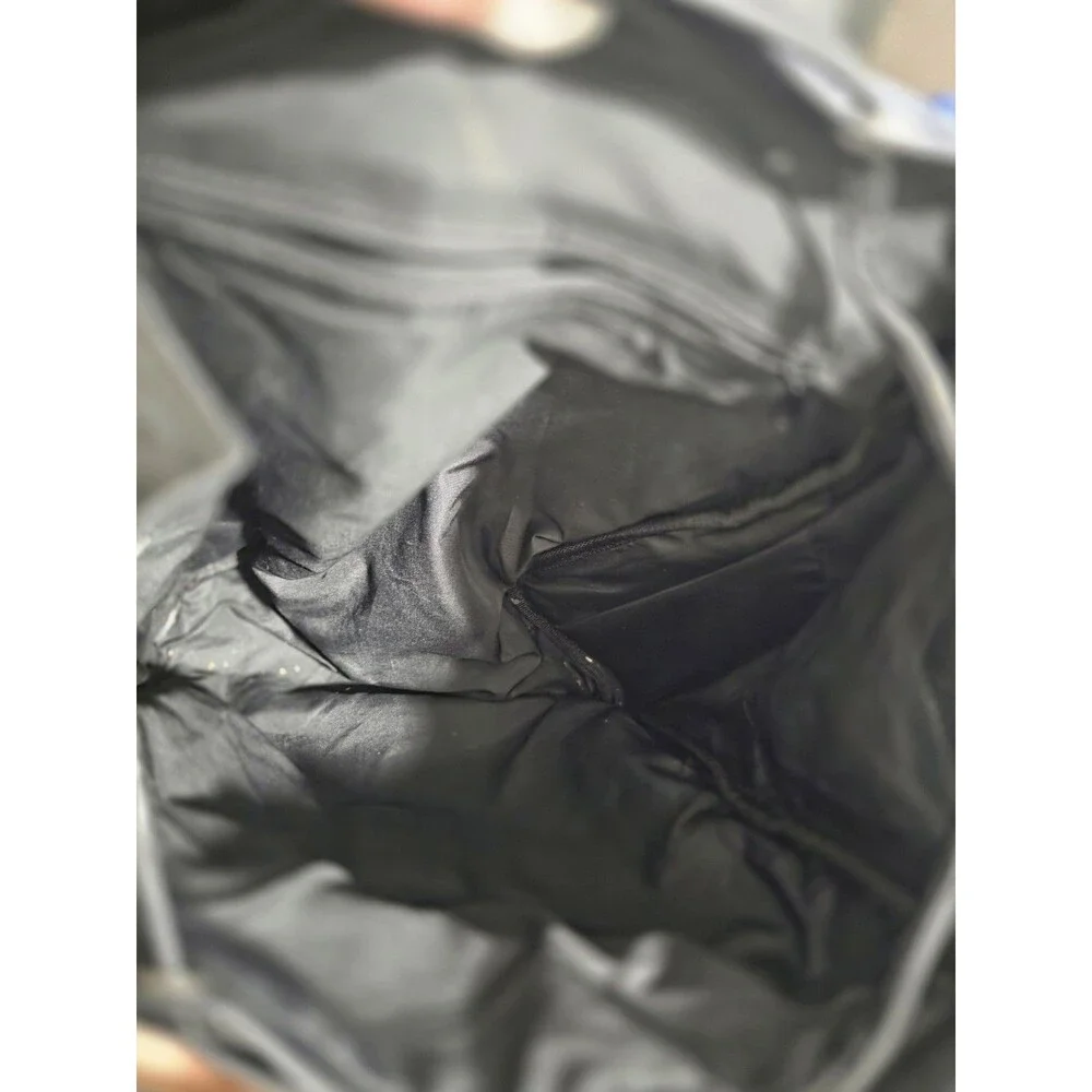 Beautiful David King Boston Soft Black Leather Multi-Pocket Backpack EuC